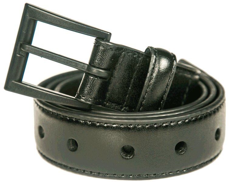 Standard Black Top Grain Leather Belt — Beep Free Products