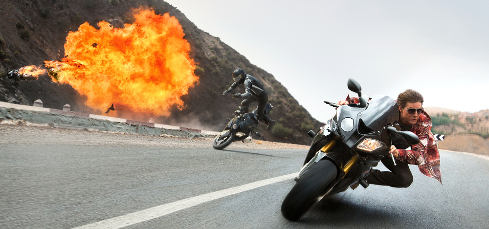  Tom Cruise plays Ethan Hunt in Mission: Impossible Rogue Nation from Paramount Pictures 