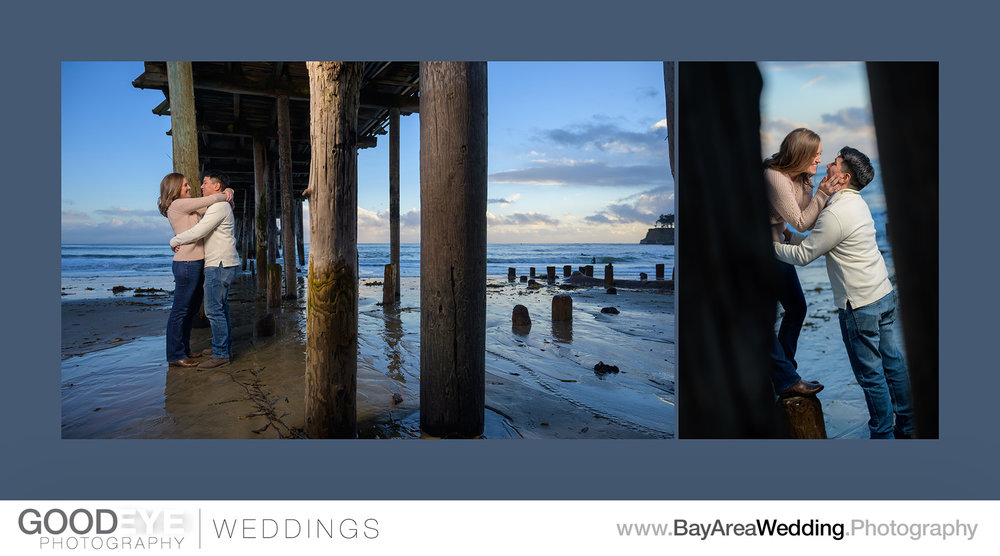 Capitola Beach Sunset Engagement Shoot Goodeye Weddings