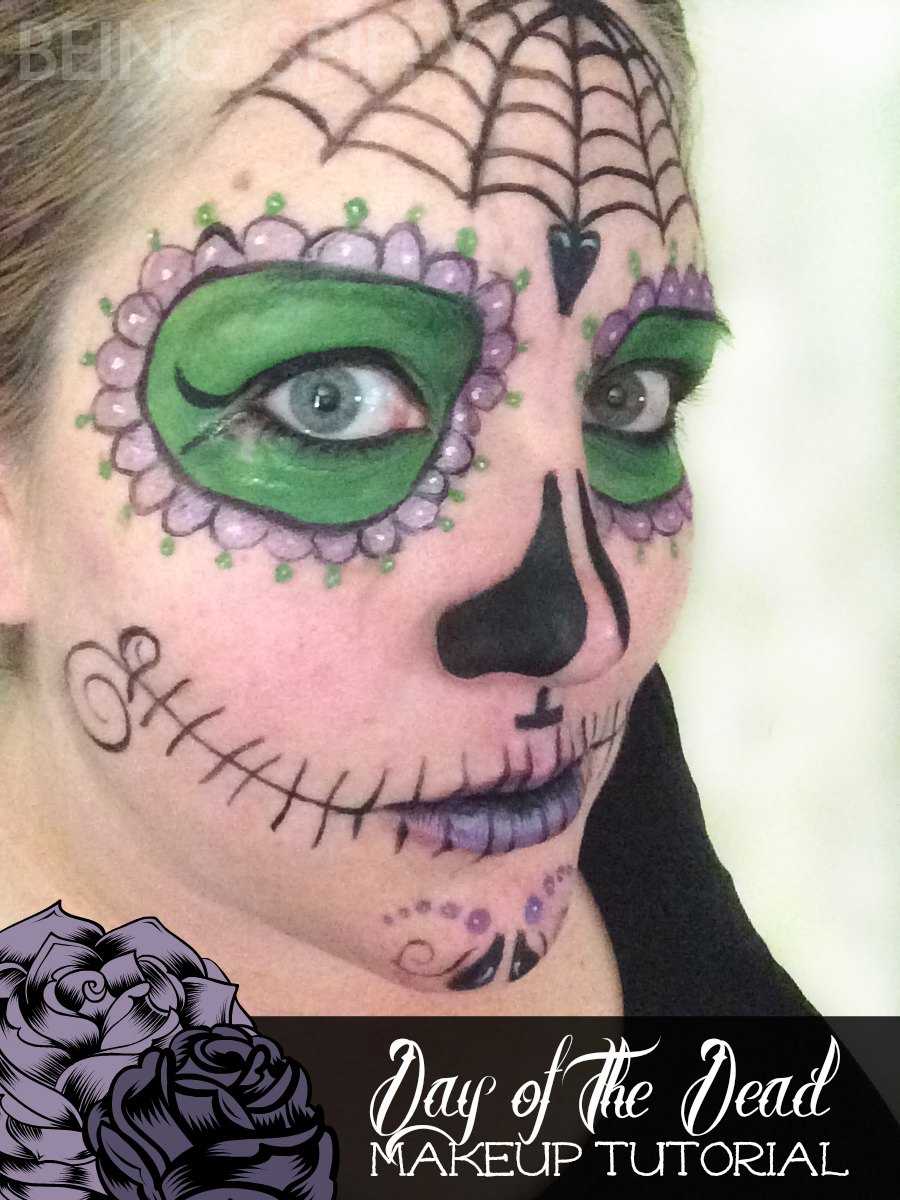 Day Of The Dead Makeup Tutorial Being Spiffy
