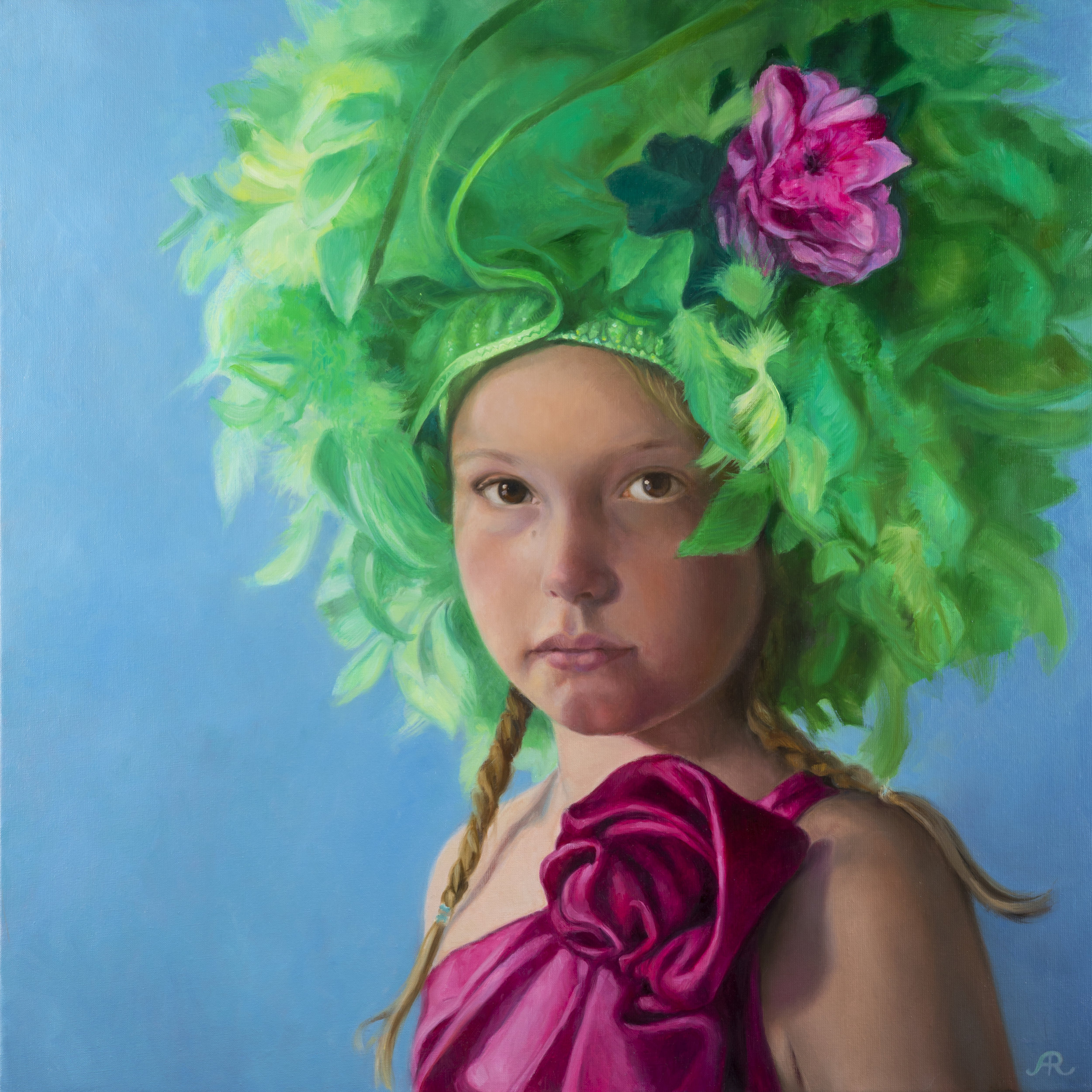  Astrid Ritmeester │ Make Believe │ Oil on Canvas │ 32 inches square or 80 cm square 