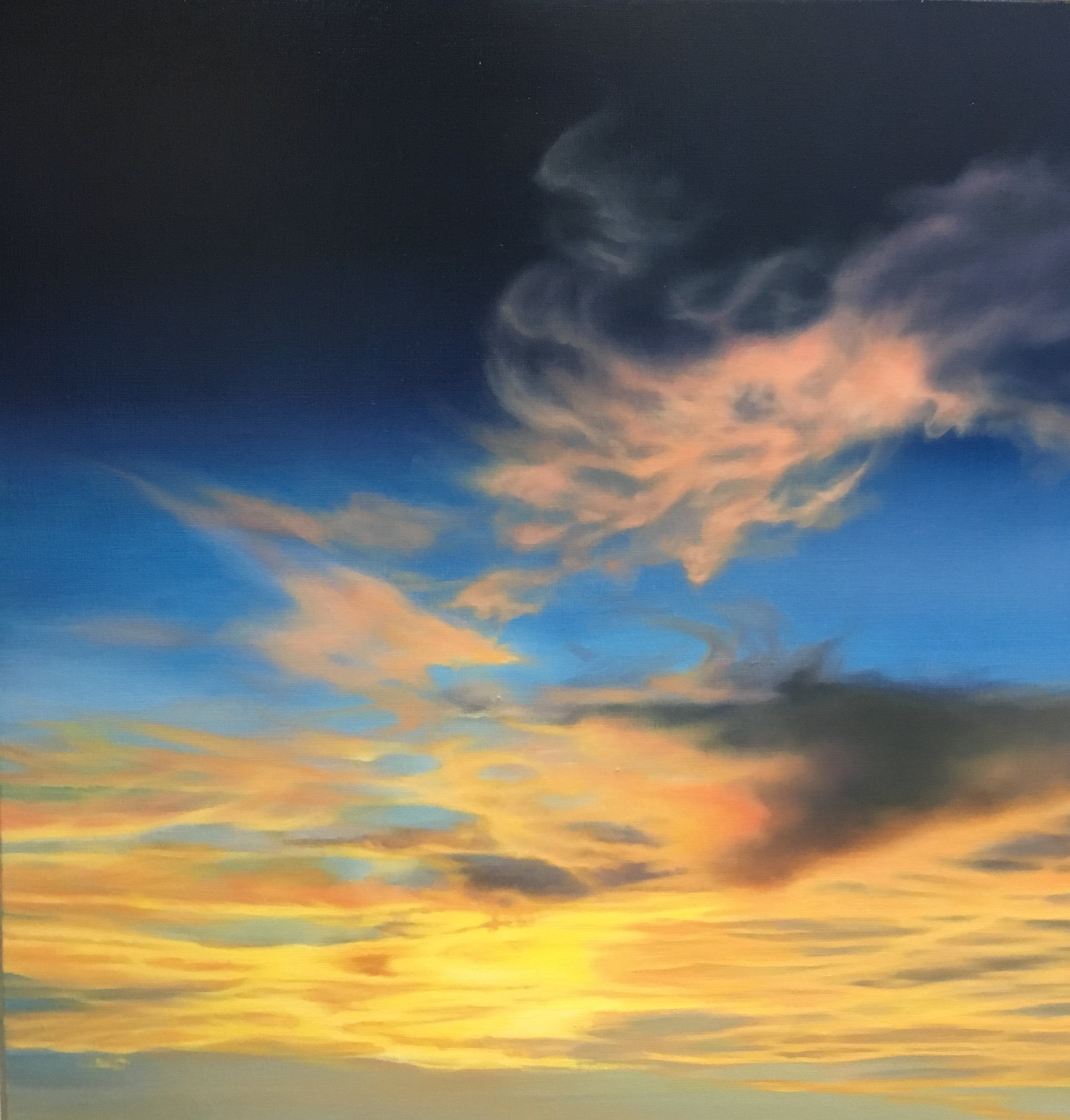  Carin Wagner │ Sky XI │ Oil on Linen │ 24 inches square or 61 cm square 