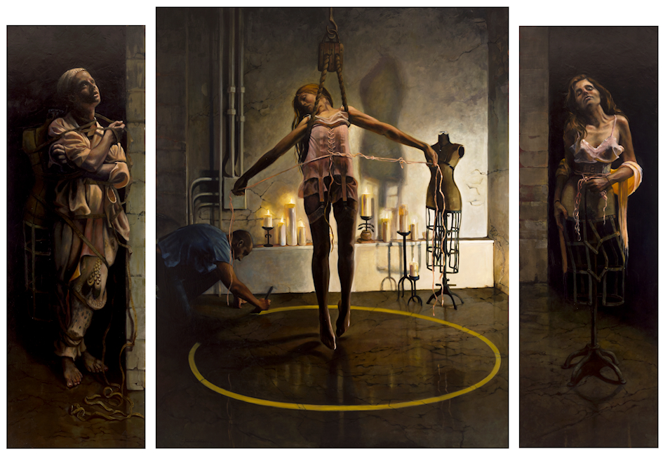 Regina Jacobson -  Cult of Beauty , Altar Piece, triptych