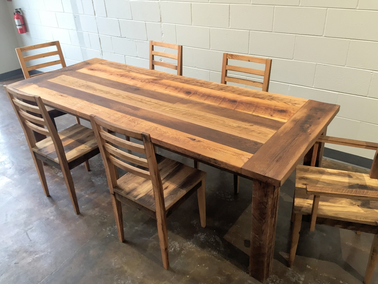 Reclaimed Wood Farmhouse Extendable Dining Table Smooth Finish What We Make