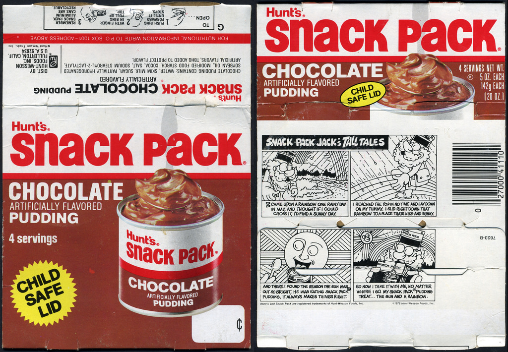 Hunt's Snack Pack Tins
