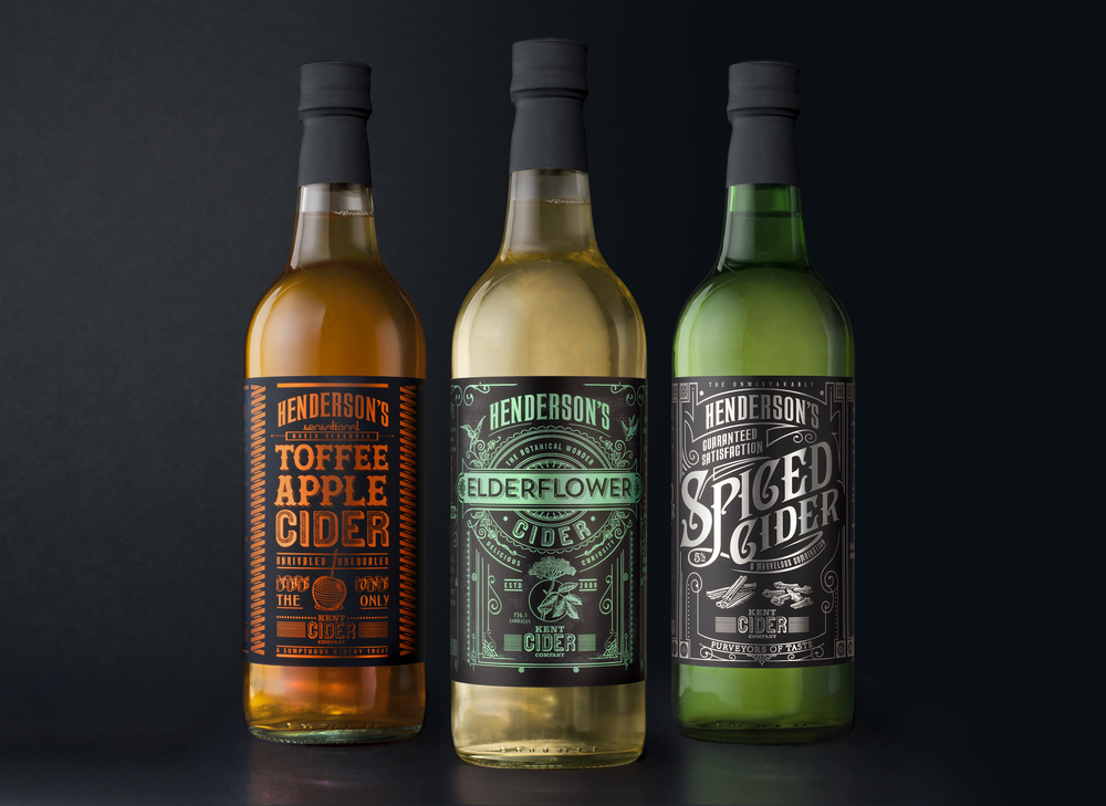 The Dieline Award 2016 Hendersons Cider Redesign Sand Creative — The