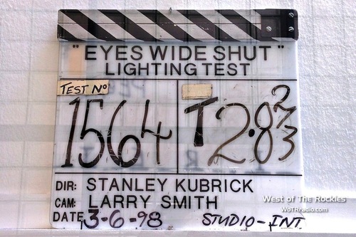 Film slate from Eyes Wide Shut production; on display at LACMA - March 2013