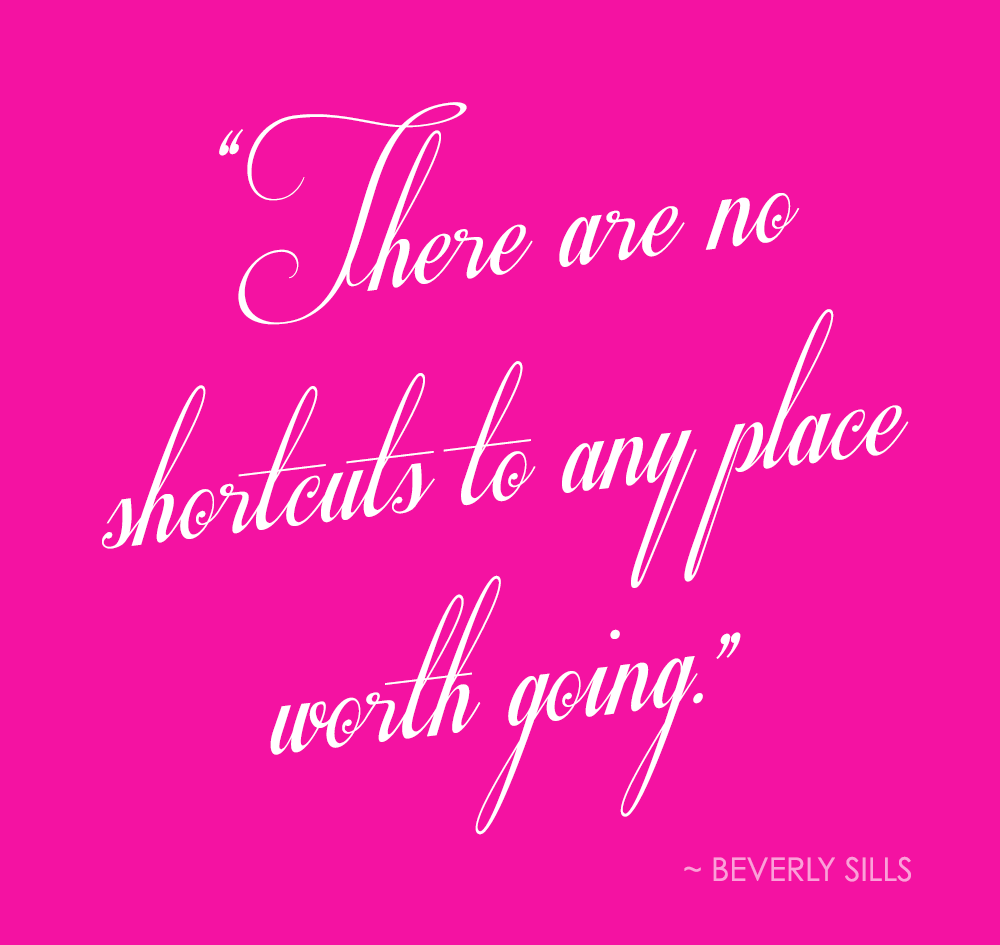 Loved this one so much I made it into a pretty little graphic “There are no shortcuts to any place worth going” is so spot on true Much love to legendary