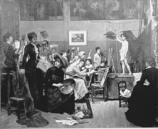 In the Studio 1881 by Marie Bashkirtseff