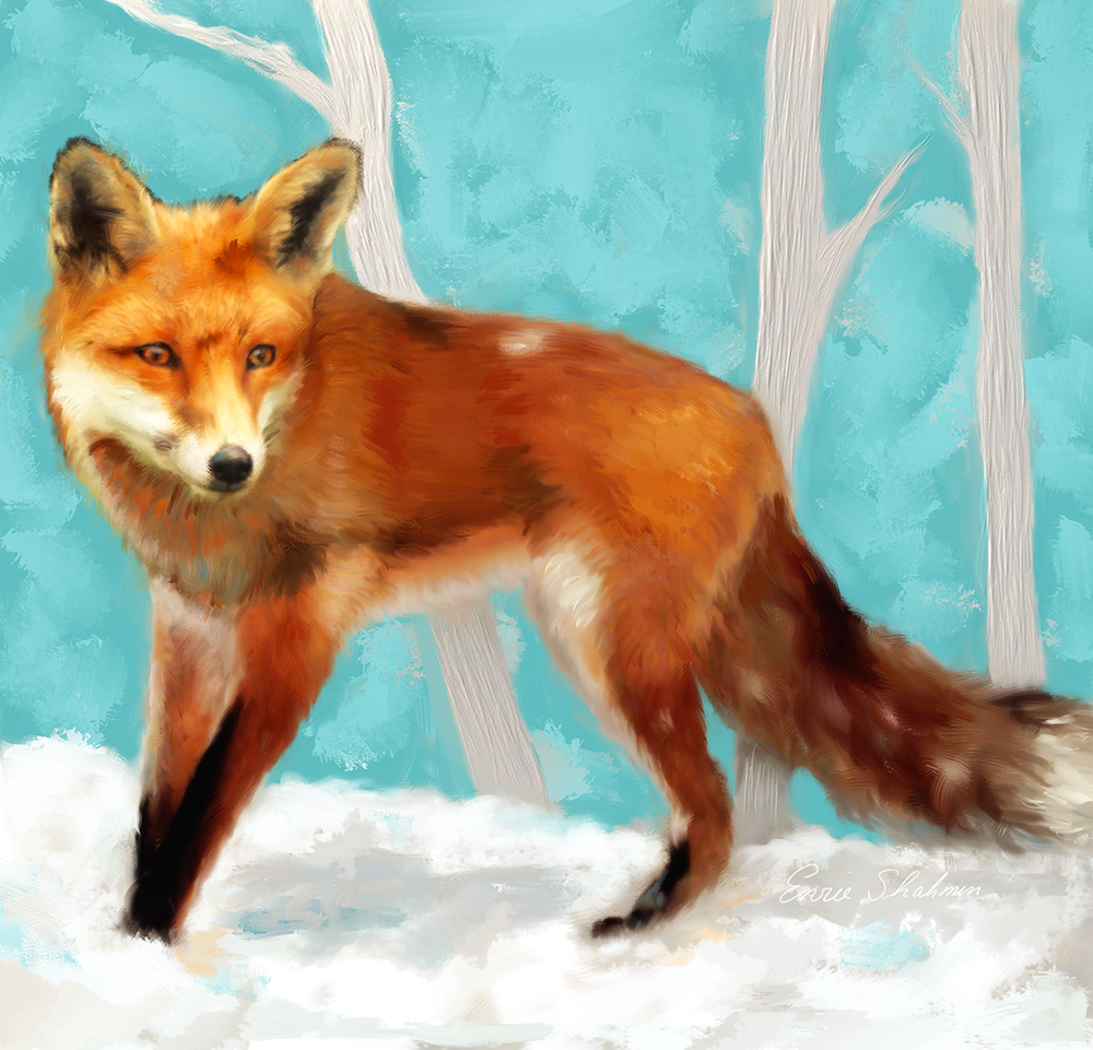 Red Fox by Enzie Shahmiri available here