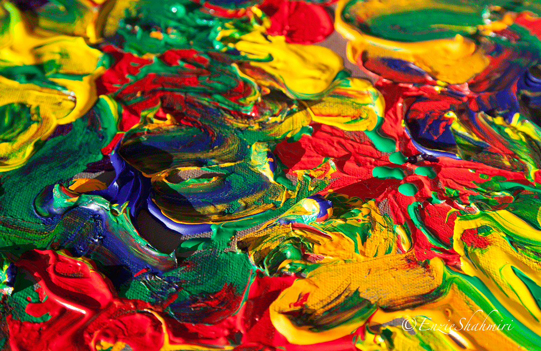 Detail der Farbexplosion