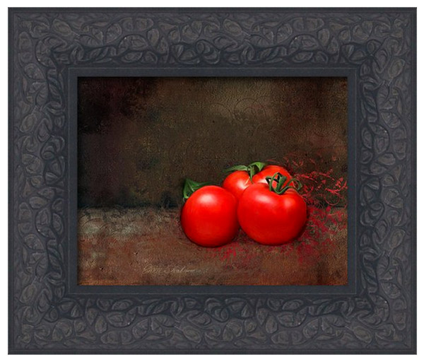 Tomato Trio Framed Canvas Print