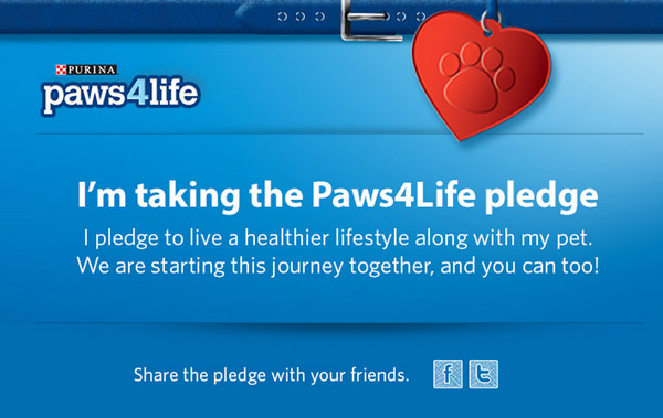 Take the Paws4life Pledge