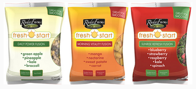 Here are the other frozen fruit/veggie combos offered by Radar Farms