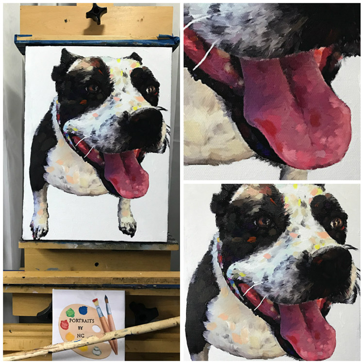 Close Ups of Boxer Painting