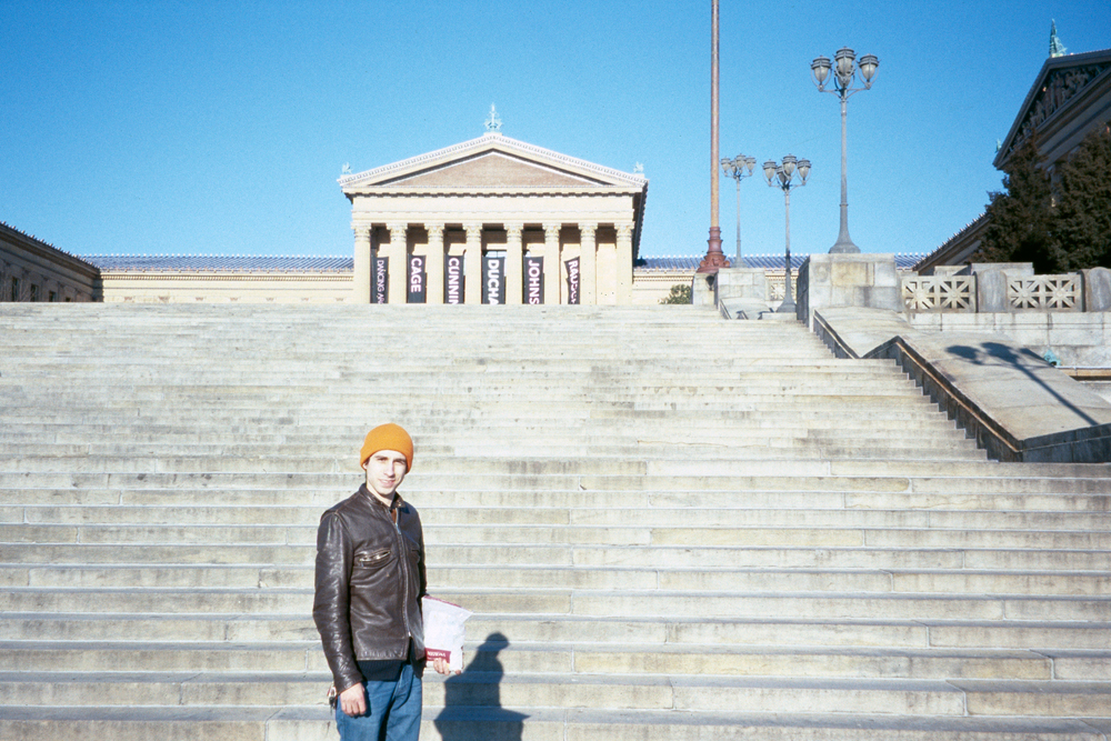 Grandma and I at the Rocky steps, 2013