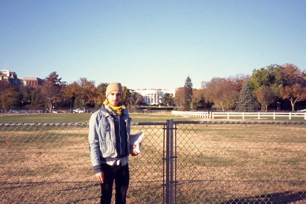 Grandma and I in front of the White House, 2013