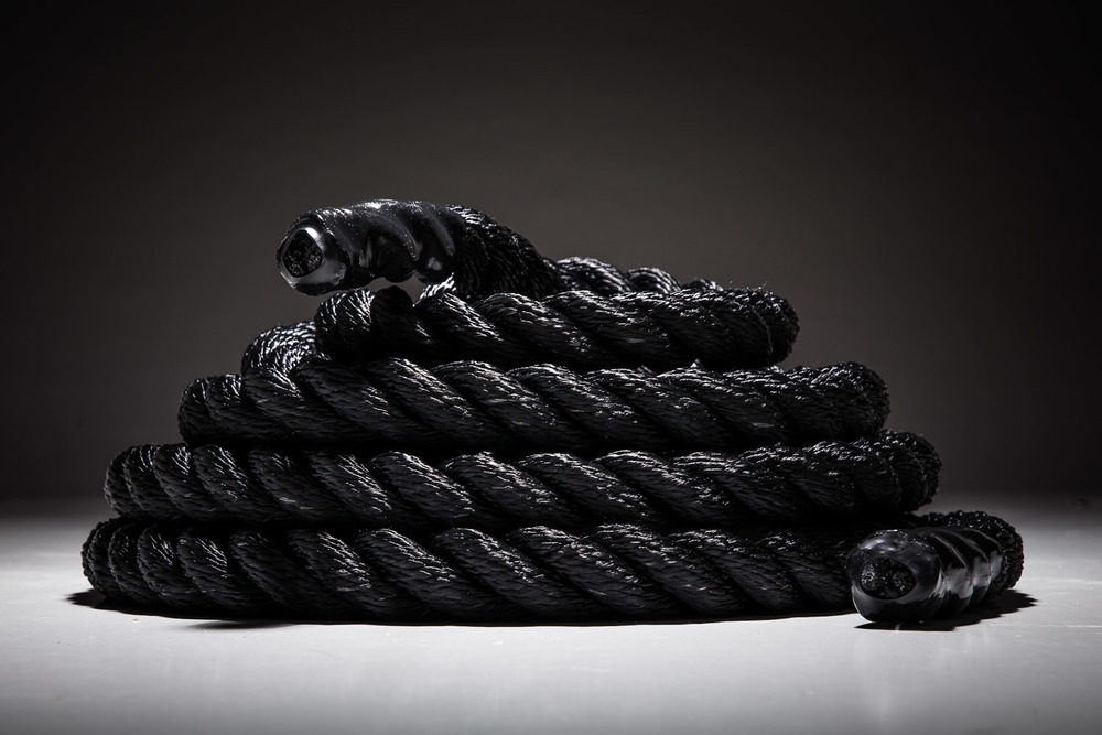 battle rope | black — Fitness Solutions LLC