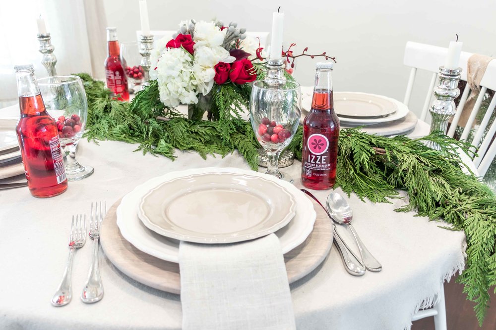 Christmas Eve Dinner Table Setting — West Coast Capri