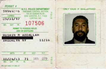 Abdallah has a permit to own rifles and shotguns. He once operated a security firm in Brooklyn, NY known as 786 Security. It was shut down after a raid by the DEA, ATF and IRS.