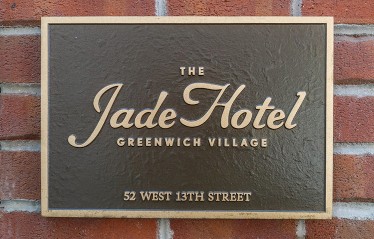 jade hotel-bronze plaque-logo plaque-nyc signage.jpg