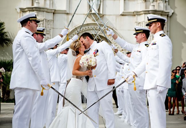 Image result for Navy wedding arch sword