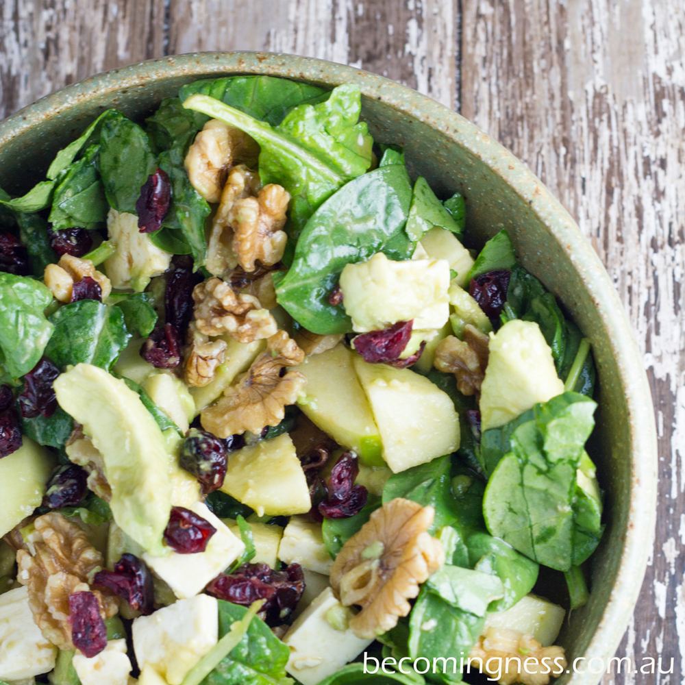 What is a good recipe for cranberry apple salad?