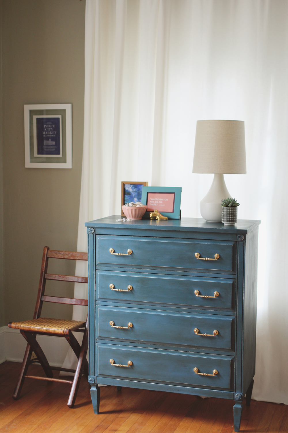 Annie Sloan Colors I Love Aubusson Blue Dresser — A Simpler Design a hub for all things