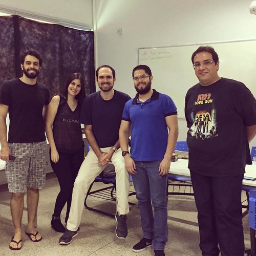   Encontro de 26 de outubro de 2016: Rafael Freitas, Déborah Caroline, Rodrigo Cássio, Victor Hugo e Leandro Alves  