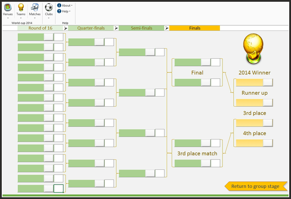 FIFA 2014 World Cup Brazil Predictions Excel Spreadsheet Template — The