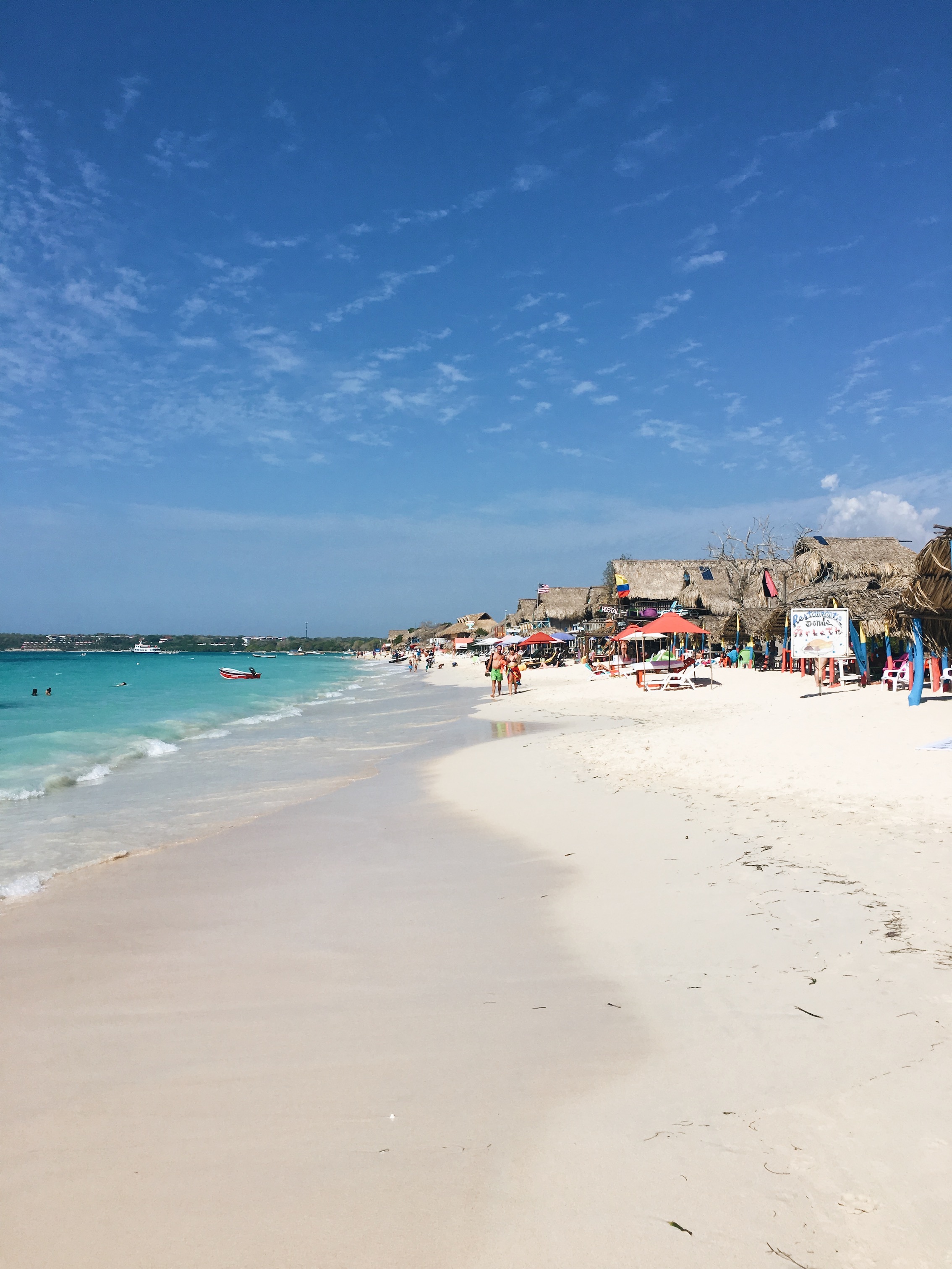  Beautiful Playa Blanca in Isla Barú is an hour drive outside Cartagena. Don't forget your sunscreen! 