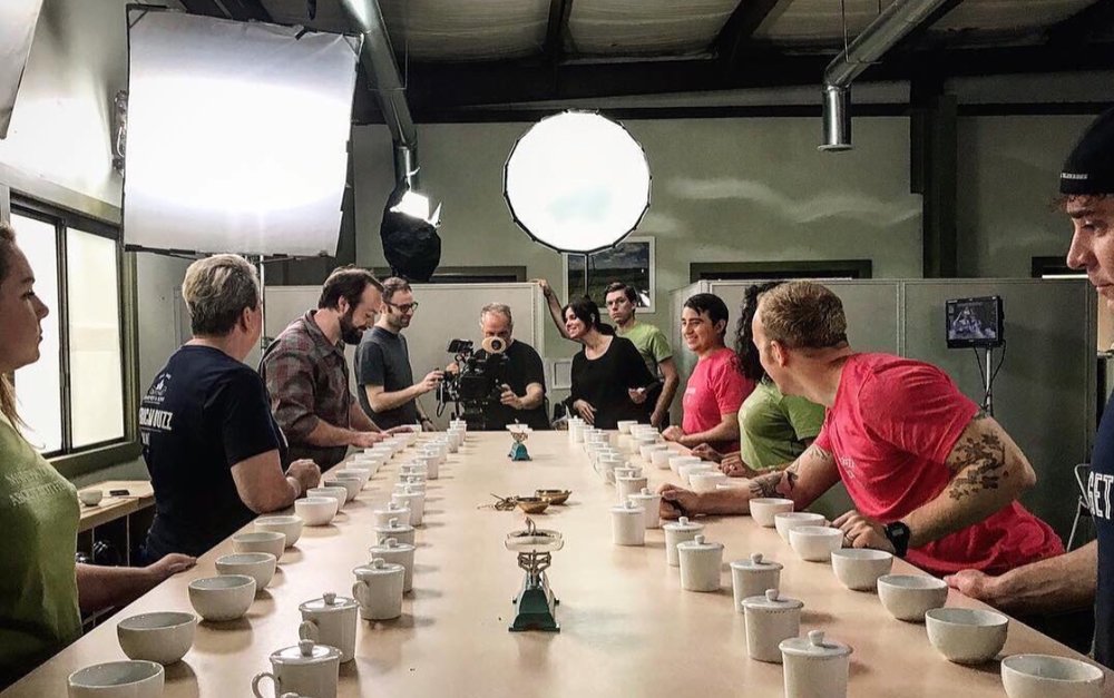 Harney & Sons employees brewing up new batches of tea.  Photo compliments of Harney & Sons