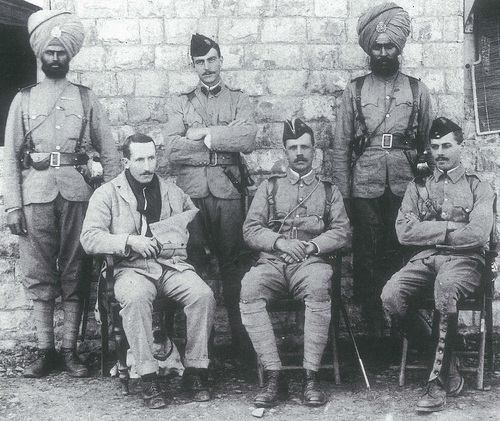 Defenders of Fort Gulistan with two soldiers of the 36th Sikhs.