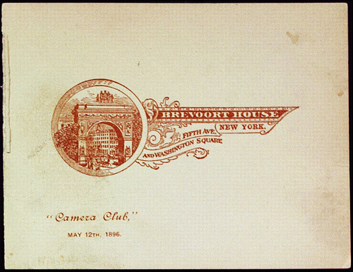 "Camera Club," MAY 12TH, 1896. Invitation front
