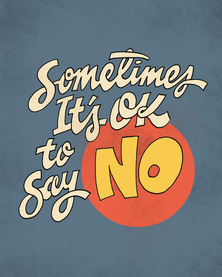 Saying no