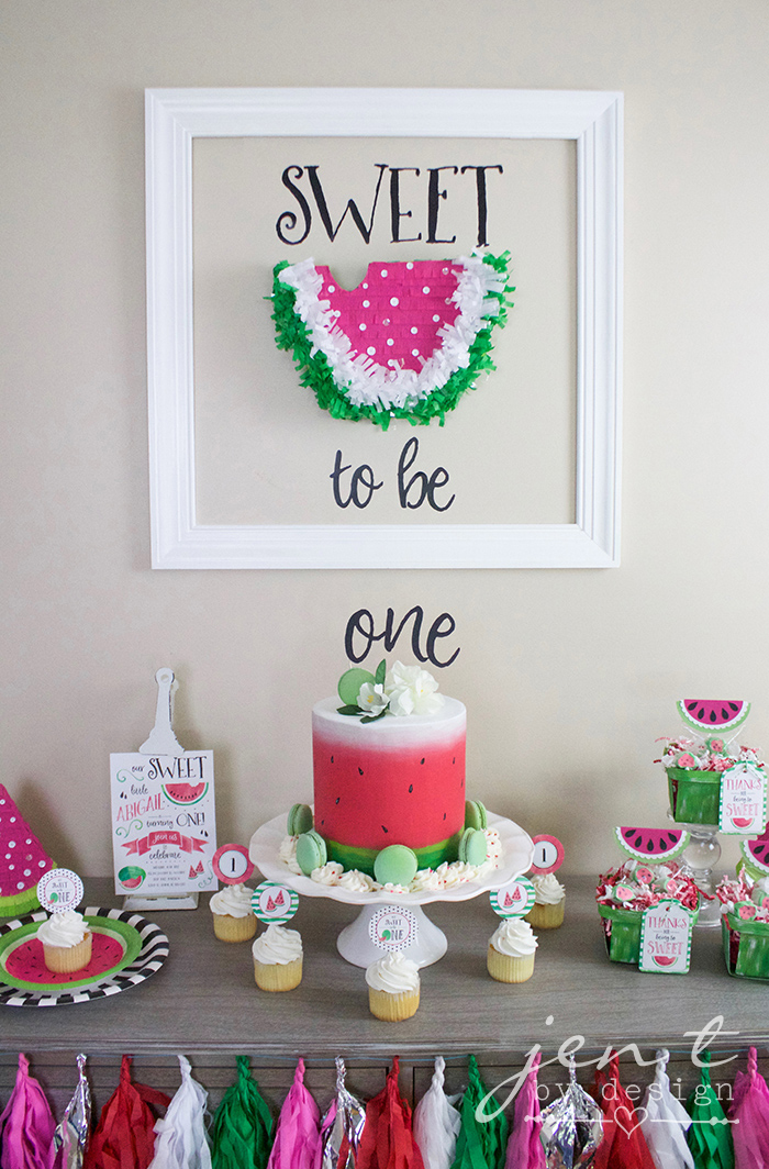 A Watermelon First Birthday Party With Cricut Jen T By Design