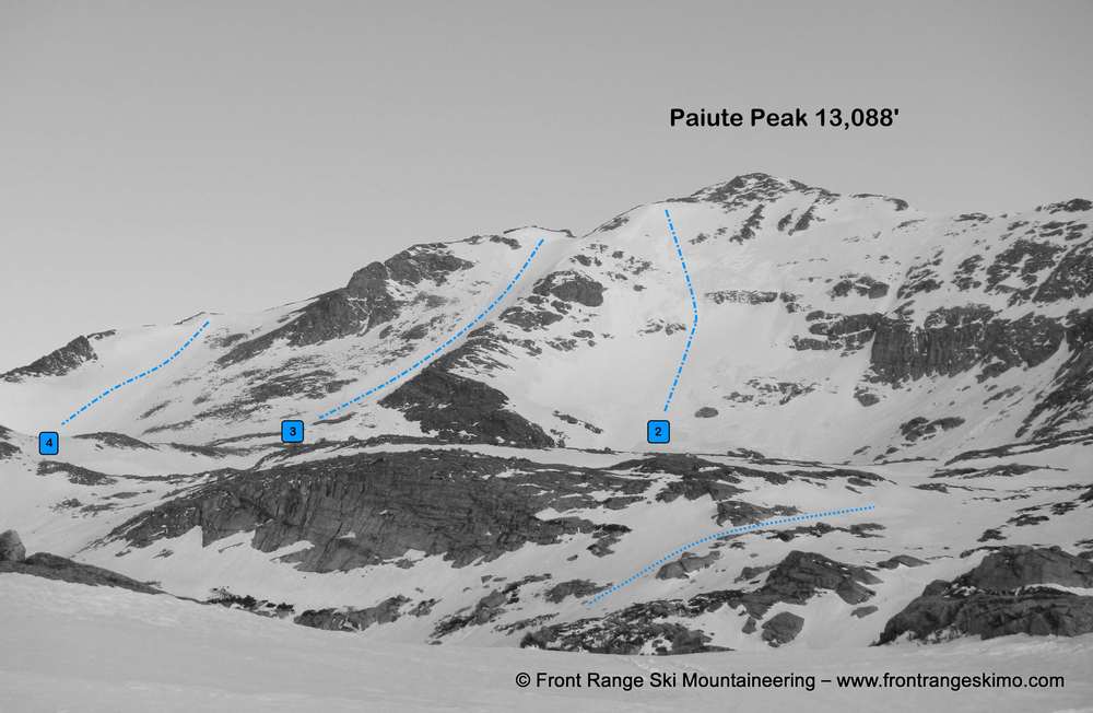 Paiute Peak from the east.  Photo: Rob Writz