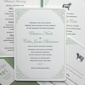 Bespoke Wedding Stationery Sesame Letterpress Design