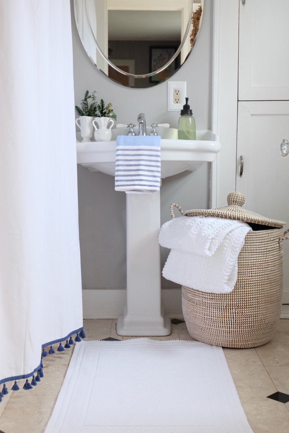 Sonoma Turkish Cotton Bath Collection in Sky Blue, Bath Towel | Serena & Lily