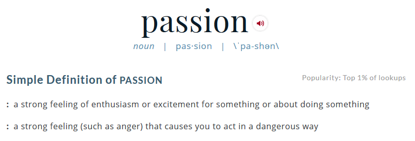 passion definition
