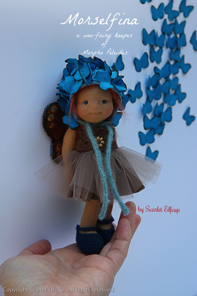 Morselfina, a 6" Wee-Bee Mini Elfcup Pocket Doll