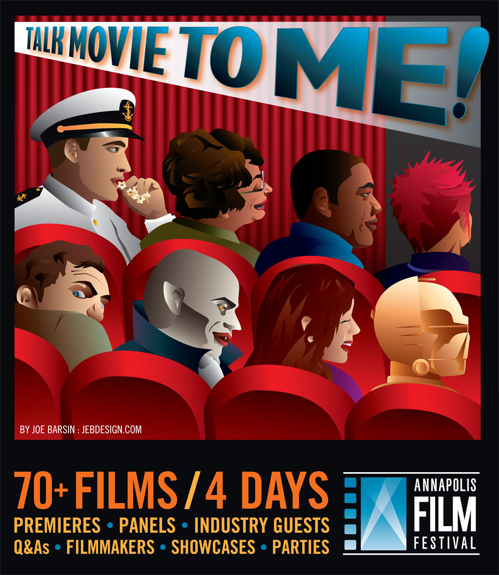 Annapolis Film Festival 2014 poster, vertical version.