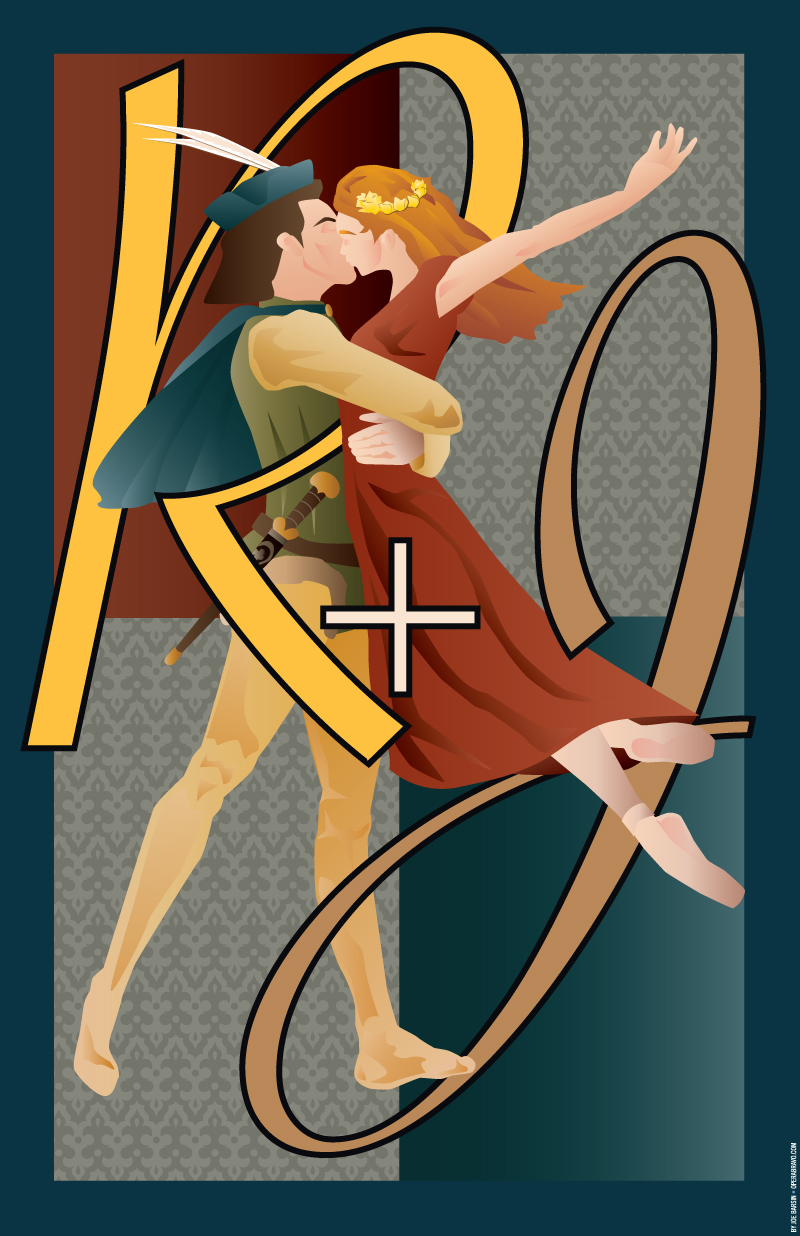 Romeo + Juliet Ballet poster by Joe Barsin of CitizenPride.com