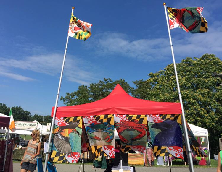 Beautiful weather at the July 10 & 11, 2015 Annapolis Irish Festival. Citizen Pride's booth was colorful, as usual!