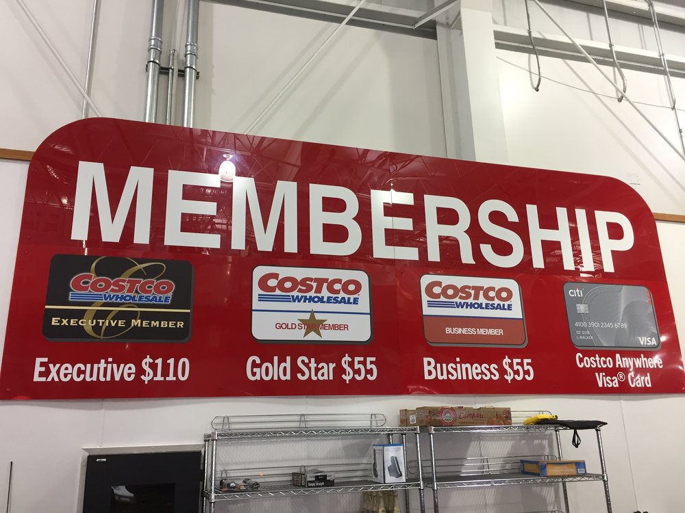  The membership options at Costco. &nbsp;It is a little misleading because both Gold Star and Business memberships can be upgraded to the Executive tier. &nbsp; 