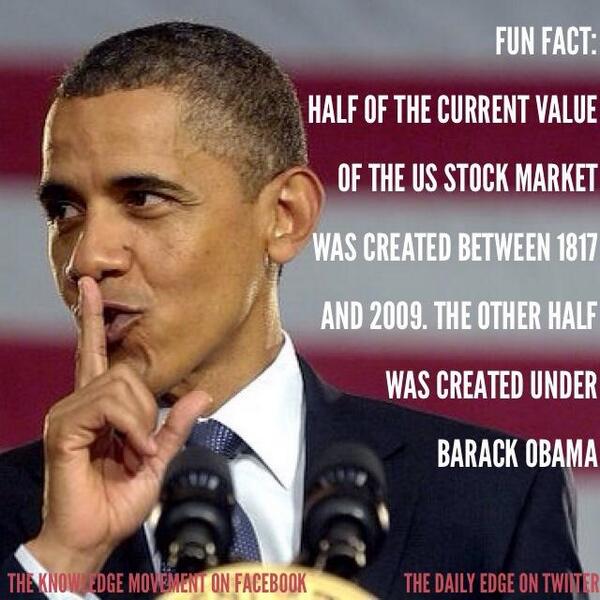 barack obama and the stock market