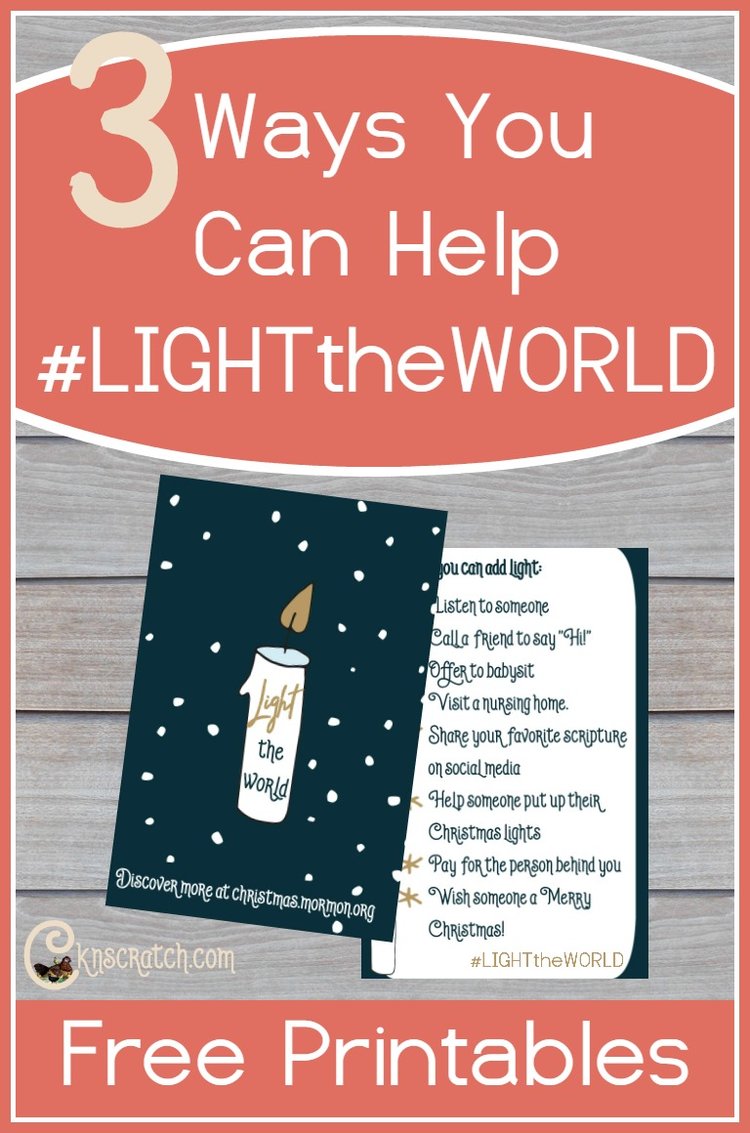 #LIGHTtheWORLD with service this Christmas. Here are 3 ways to get you thinking.