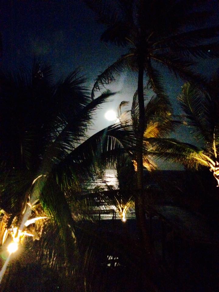 Full moon by Brittney Rose from Facebook in Tulum, Mexico
