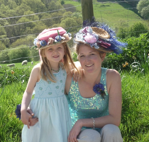 Aisla and I with our Easter Bonnets
