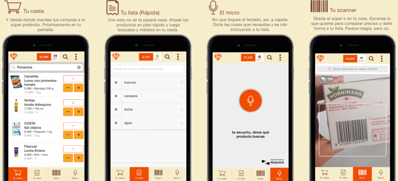 SoySuper app explained: make grocery lists using microphone or scanner 